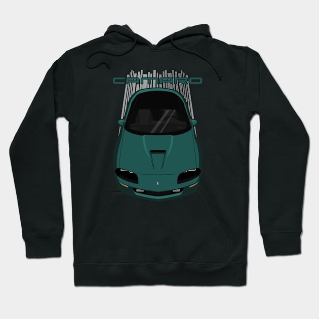 Camaro 4th 1993-1997 - Mystic Teal Green Hoodie by V8social